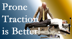 Fort Wayne spinal traction applied lying face down – prone – is best according to the latest research. Visit Aaron Chiropractic Clinic.
