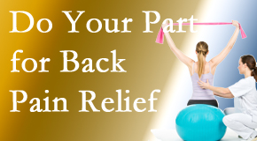 Aaron Chiropractic Clinic calls on back pain sufferers to participate in their own back pain relief recovery. 
