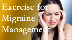 Aaron Chiropractic Clinic incorporates exercise into the chiropractic treatment plan for migraine relief.