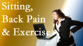 Aaron Chiropractic Clinic urges less sitting and more exercising to combat back pain and other pain issues.