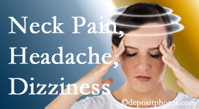 Aaron Chiropractic Clinic helps relieve neck pain and dizziness and related neck muscle issues.
