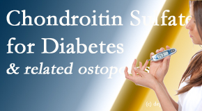 Aaron Chiropractic Clinic presents new info on the benefits of chondroitin sulfate for diabetes management of its inflammatory and osteoporotic aspects.