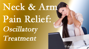 Aaron Chiropractic Clinic relieves neck pain and related arm pain by using gentle motion-based manipulation. 