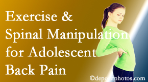 Aaron Chiropractic Clinic uses Fort Wayne chiropractic and exercise to help back pain in adolescents. 