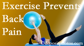 Aaron Chiropractic Clinic suggests Fort Wayne back pain prevention with exercise.