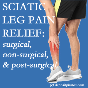 The Fort Wayne chiropractic relieving care of sciatic leg pain works non-surgically and post-surgically for many sufferers.