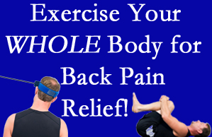 Fort Wayne chiropractic care includes exercise to help enhance back pain relief at Aaron Chiropractic Clinic.