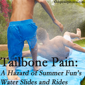 Aaron Chiropractic Clinic offers chiropractic manipulation to ease tailbone pain after a Fort Wayne water ride or water slide injury to the coccyx.
