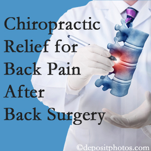 Aaron Chiropractic Clinic offers back pain relief to patients who have already undergone back surgery and still have pain.