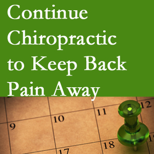 Continued Fort Wayne chiropractic care fosters back pain relief.