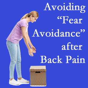 Fort Wayne chiropractic care encourages back pain patients to resist the urge to avoid normal spine motion once they are through their pain.