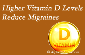 Aaron Chiropractic Clinic shares a new report that higher Vitamin D levels may reduce migraine headache incidence.