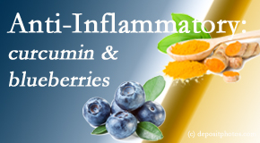 Aaron Chiropractic Clinic shares recent studies touting the anti-inflammatory benefits of curcumin and blueberries. 