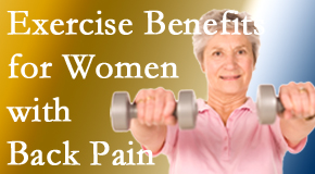 Aaron Chiropractic Clinic shares new research about how beneficial exercise is, especially for older women with back pain. 
