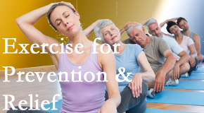 Aaron Chiropractic Clinic suggests exercise as a key part of the back pain and neck pain treatment plan for relief and prevention.