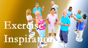 Aaron Chiropractic Clinic hopes to inspire exercise for back pain relief by listening carefully and encouraging patients to exercise with others.