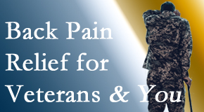 Aaron Chiropractic Clinic cares for veterans with back pain and PTSD and stress.