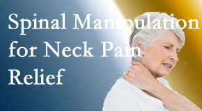 Aaron Chiropractic Clinic delivers chiropractic spinal manipulation to decrease neck pain. Such spinal manipulation decreases the risk of treatment escalation.