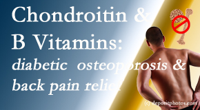 Aaron Chiropractic Clinic shares nutritional advice for back pain relief that includes chondroitin sulfate and B vitamins. 