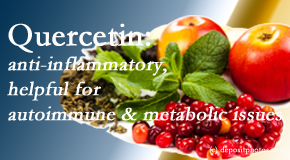 Aaron Chiropractic Clinic describes the benefits of quercetin for autoimmune, metabolic, and inflammatory diseases. 