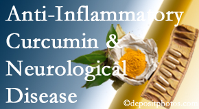 Aaron Chiropractic Clinic presents recent findings on the benefit of curcumin on inflammation reduction and even neurological disease containment.