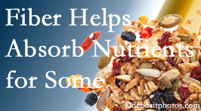Aaron Chiropractic Clinic shares research about benefit of fiber for nutrient absorption and osteoporosis prevention/bone mineral density improvement.
