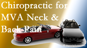 Aaron Chiropractic Clinic offers gentle relieving Cox Technic to help heal neck pain after an MVA car accident.