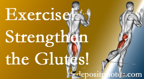 Fort Wayne chiropractic care at Aaron Chiropractic Clinic incorporates exercise to strengthen glutes.