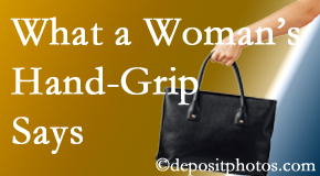 Aaron Chiropractic Clinic measures the Fort Wayne handgrip strength of female patients as a marker of back pain and much more!