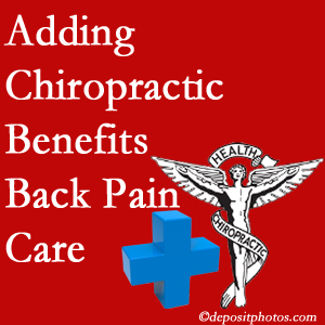 Added Fort Wayne chiropractic to back pain care plans helps back pain sufferers. 