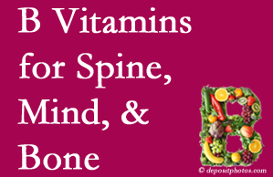 Fort Wayne bone, spine and mind benefit from exercise and vitamin B intake.