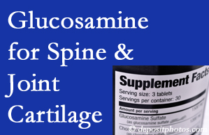 Fort Wayne chiropractic nutritional support urges glucosamine for joint and spine cartilage health and potential regeneration. 