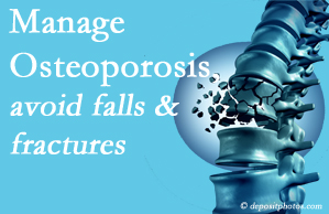 Aaron Chiropractic Clinic presents information on the benefit of managing osteoporosis to avoid falls and fractures as well tips on how to do that.
