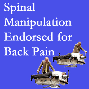 Fort Wayne chiropractic care includes spinal manipulation, an effective,  non-invasive, non-drug approach to low back pain relief.