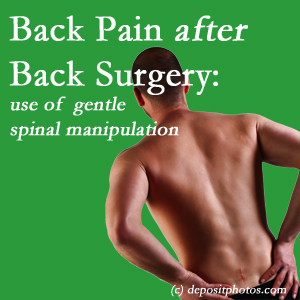 image of a Fort Wayne spinal manipulation for back pain after back surgery