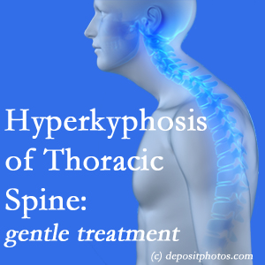 1        The Fort Wayne chiropractic care of hyperkyphotic curves in the [thoracic spine in older people responds nicely to gentle chiropractic distraction care. 