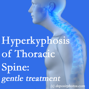 1 The Fort Wayne chiropractic care of hyperkyphotic curves in the [thoracic spine in older people responds nicely to gentle chiropractic distraction care.
