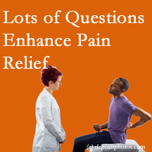 The Fort Wayne chiropractic back pain treatment plan is directed by patient feedback on how their pain is.